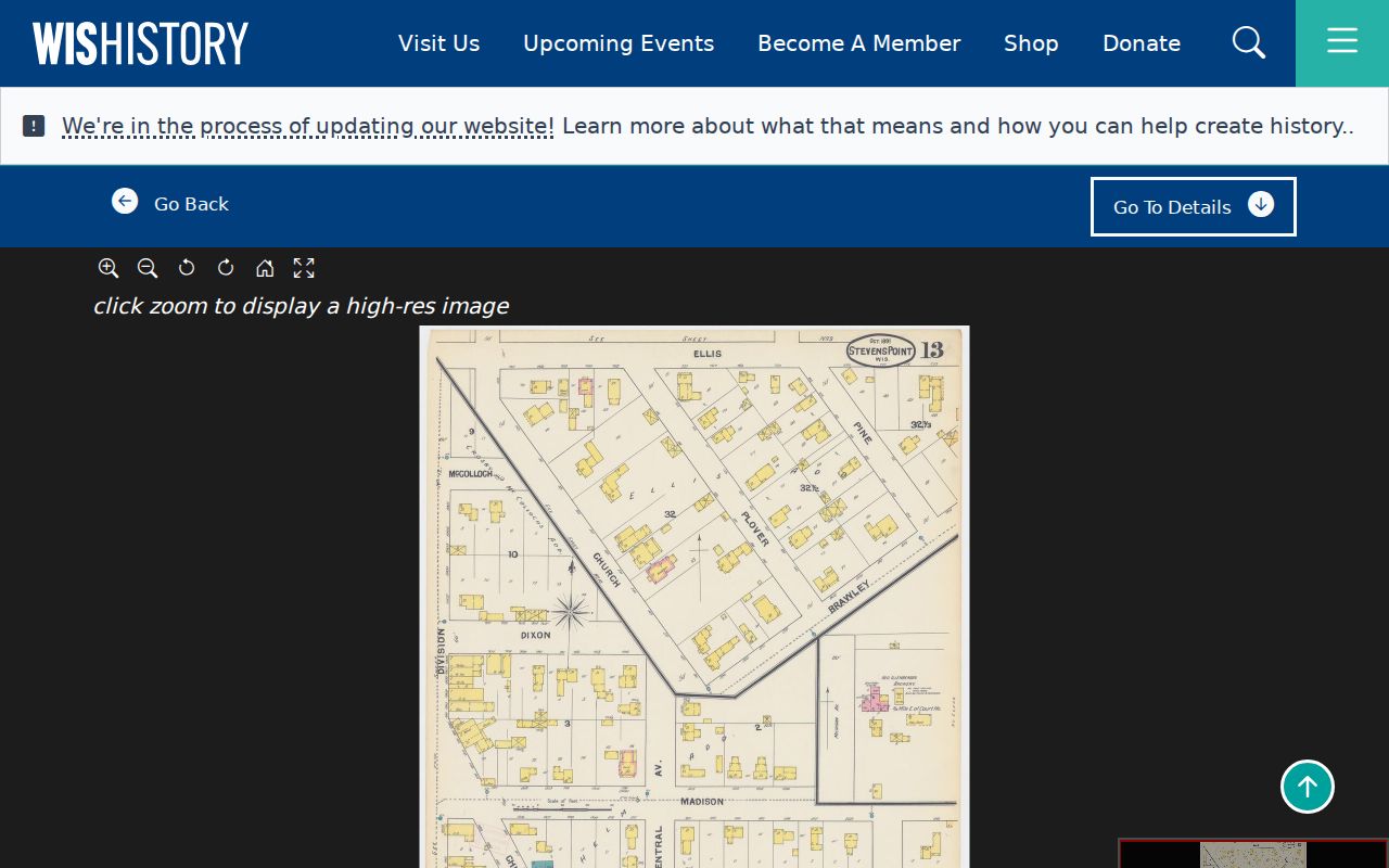 Stevens Point previous residents 1891 Sanborn map